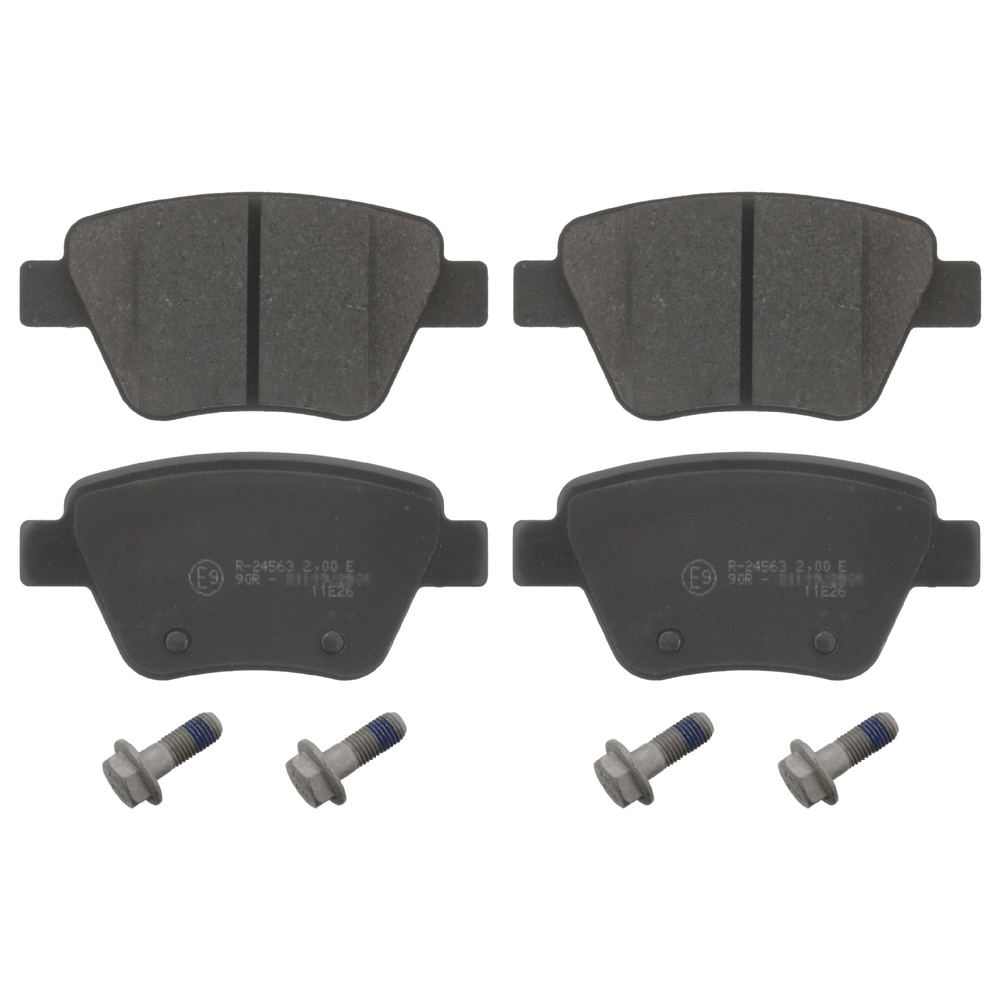 FEBI BILSTEIN Brake pad set Rear Axle 16797 Brake pads,Brake pad set, disc brake VW,SKODA,SEAT,TOURAN (1T1, 1T2),GOLF VI (5K1),GOLF PLUS (5M1, 521)
