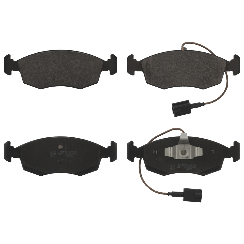 FEBI BILSTEIN Brake pad set Front Axle 16858 Brake pads,Brake pad set, disc brake FIAT,GRANDE PUNTO (199),500 (312),PUNTO EVO (199),500 C (312)