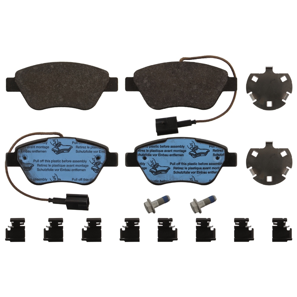 FEBI BILSTEIN Brake pad set FIAT,PEUGEOT,CITROËN 16876 77365857,77366528,77365543 77366134,1609253280,1617283380,1636412780,4254C8,71770098,71770118