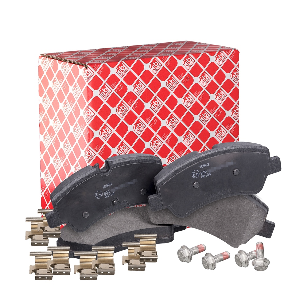 FEBI BILSTEIN Brake pad set FORD 16963 1763915,1763916,1829395 1829400,1840037,1840479,1842632,1916326,1916327,2006029,2221820,BK212M008AA,BK212M008AB