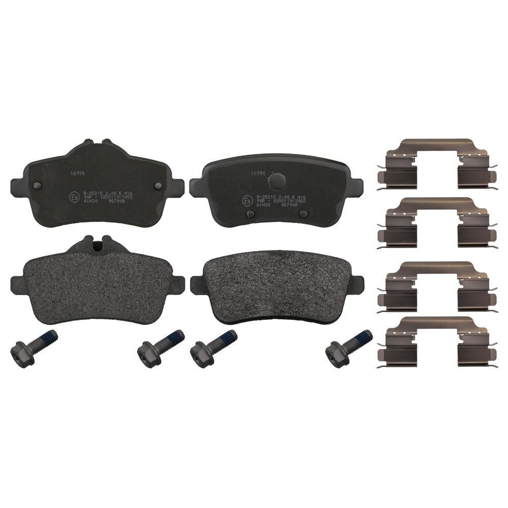 FEBI BILSTEIN Brake pad set MERCEDES-BENZ 16990 0004206704,0004208104,0064203320 0064203420,0064203520,0064204020,0064204120,0064206320,0064206820