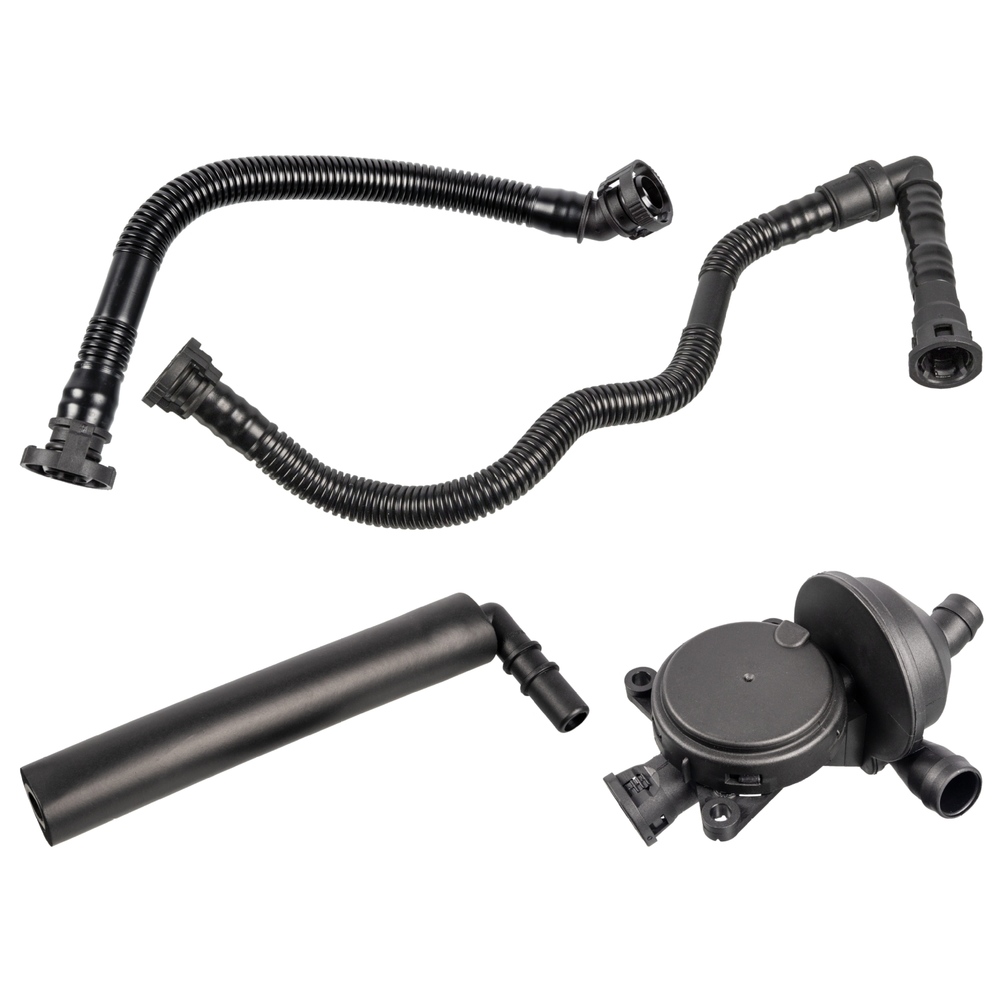 FEBI BILSTEIN Oil Trap, crankcase breather febi Plus with venting hoses 170023 BMW,3 Limousine (E46),3 Touring (E46),3 Coupe (E46),3 Cabrio (E46)