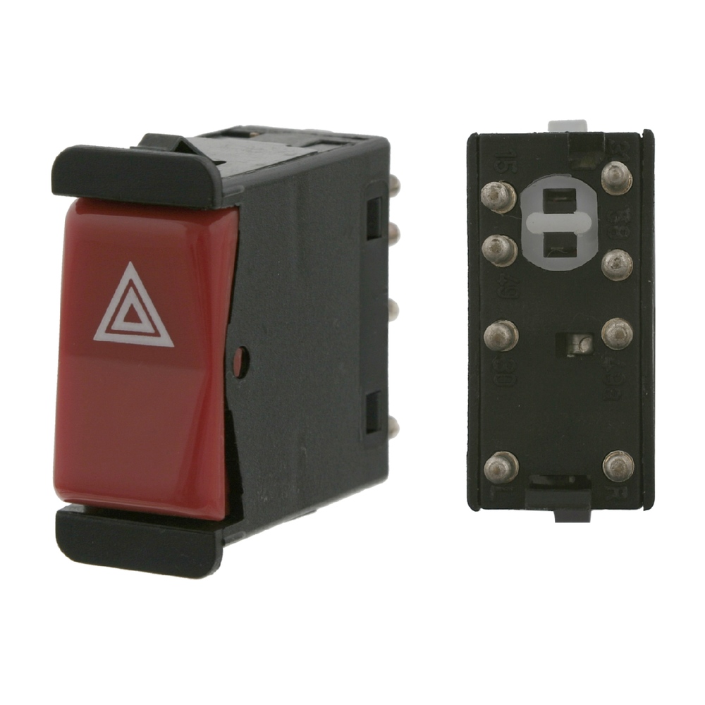 FEBI BILSTEIN Switch, hazard light febi Plus 24199 MERCEDES-BENZ,190 (W201),Stufenheck (W123),S-Klasse Limousine (W126),SL (R107)