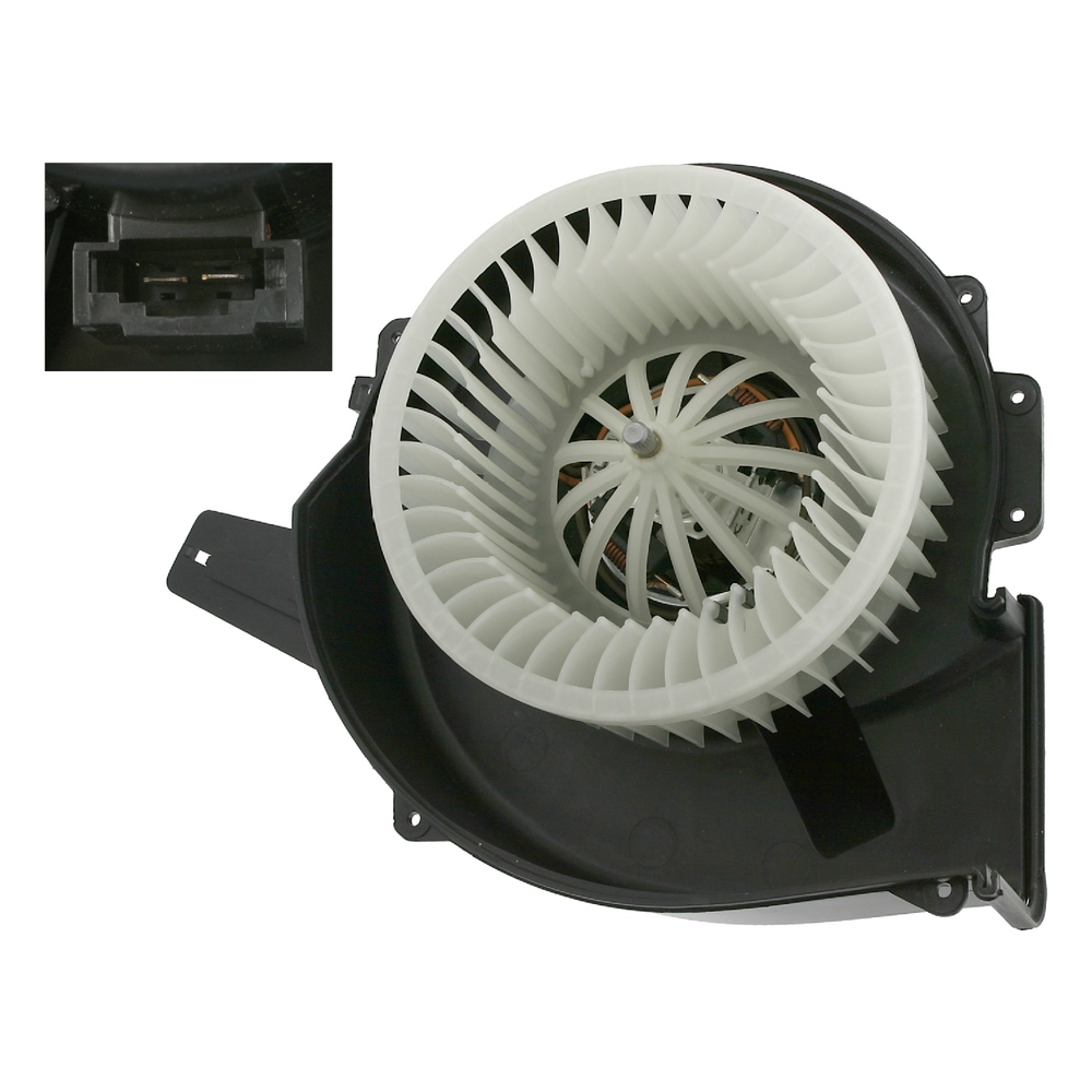 FEBI BILSTEIN Blower Motor for left-hand drive vehicles 27306 Heater Blower Motor,Interior Blower VW,AUDI,SKODA,POLO (9N_),Polo Schrägheck (6R1, 6C1)