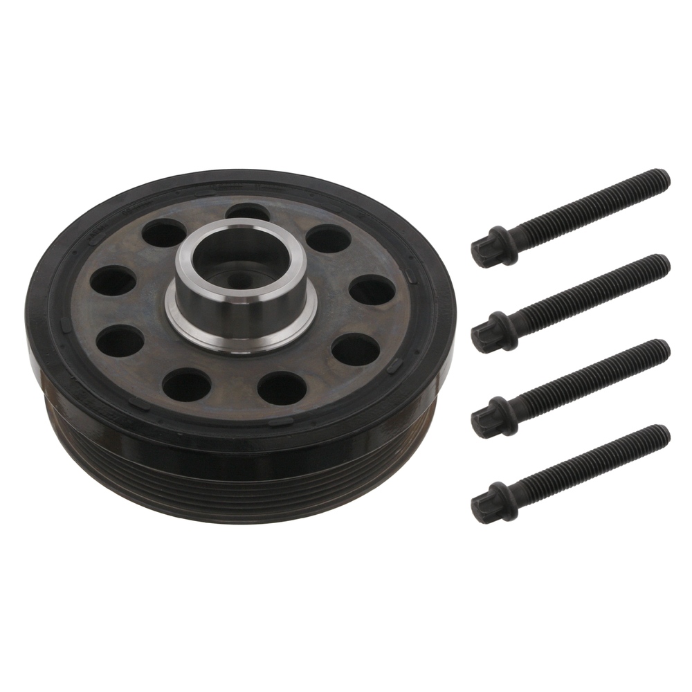 FEBI BILSTEIN Crankshaft Pulley Ø: 180mm 33077 Belt Pulley, crankshaft BMW,3 Touring (E91),3 Limousine (E90),5 Limousine (E60),1 Schrägheck (E87)