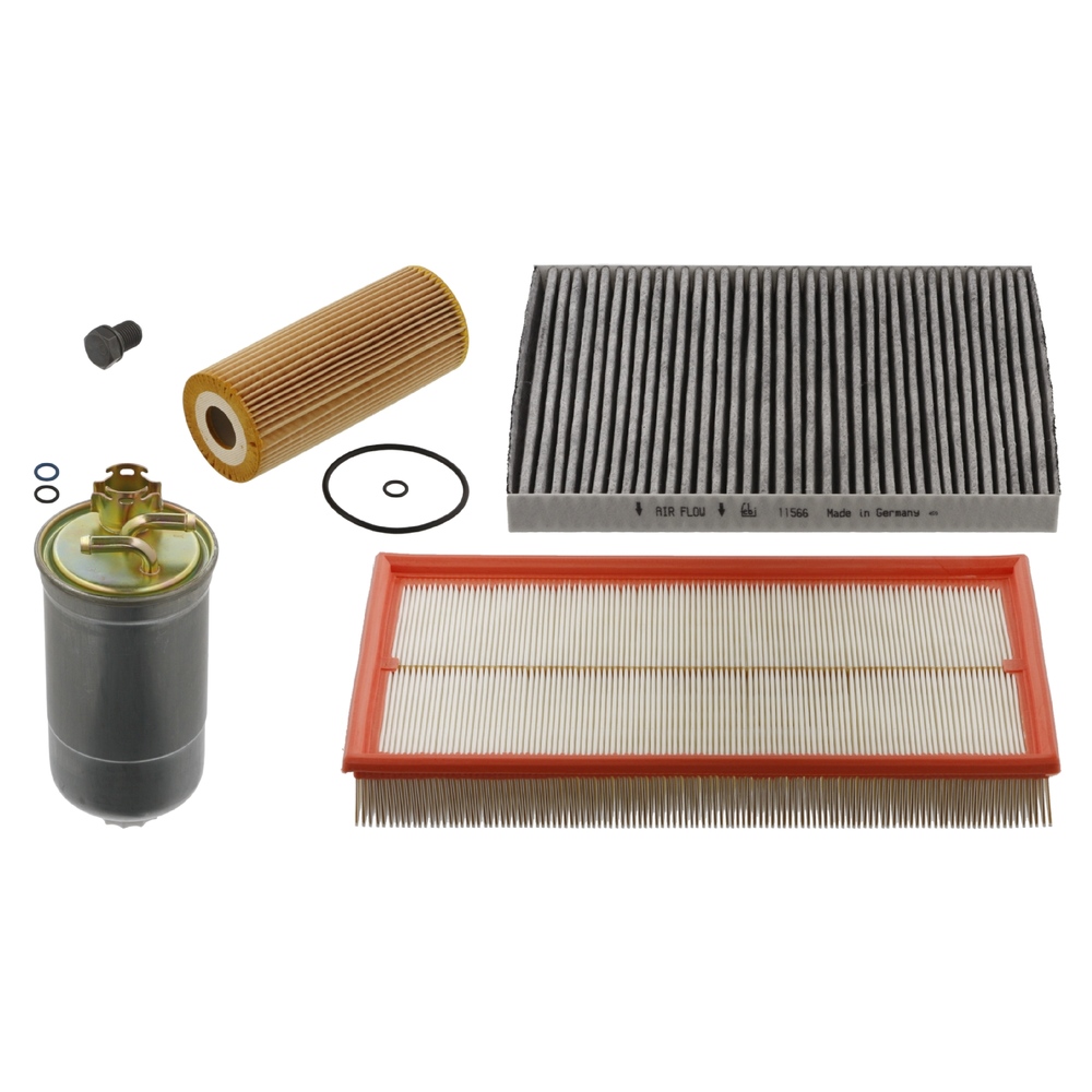 FEBI BILSTEIN Filter Set 36108 VW,AUDI,SKODA,Golf IV Schrägheck (1J1),New Beetle Cabrio (1Y7),Golf IV Variant (1J5),Bora Limousine (1J2)