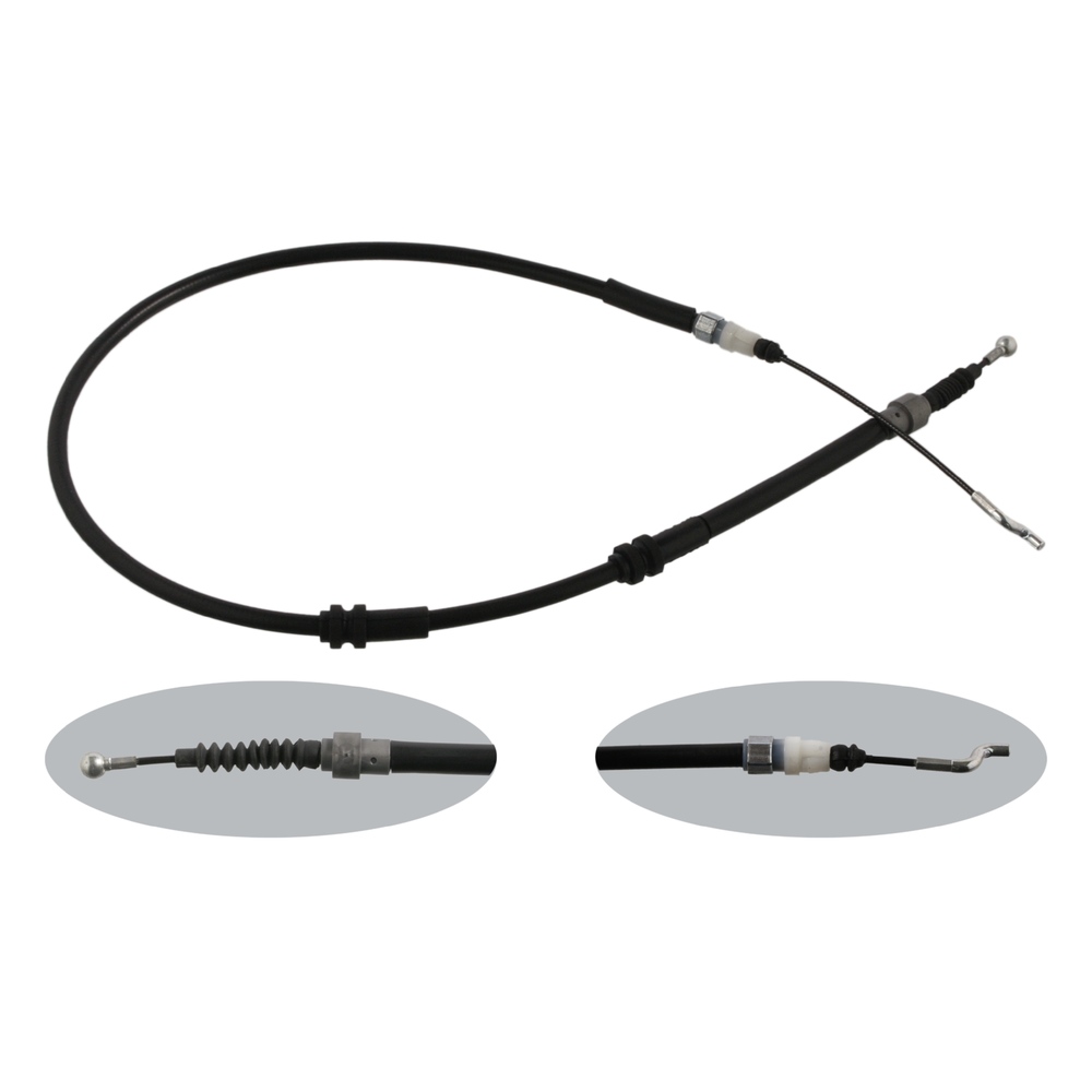 FEBI BILSTEIN Brake Cable Right Rear 36352 Hand Brake Cable,Parking Brake Cable VW,Transporter V Bus (7HB, 7HJ, 7EB, 7EJ, 7EF, 7EG, 7HF, 7EC)