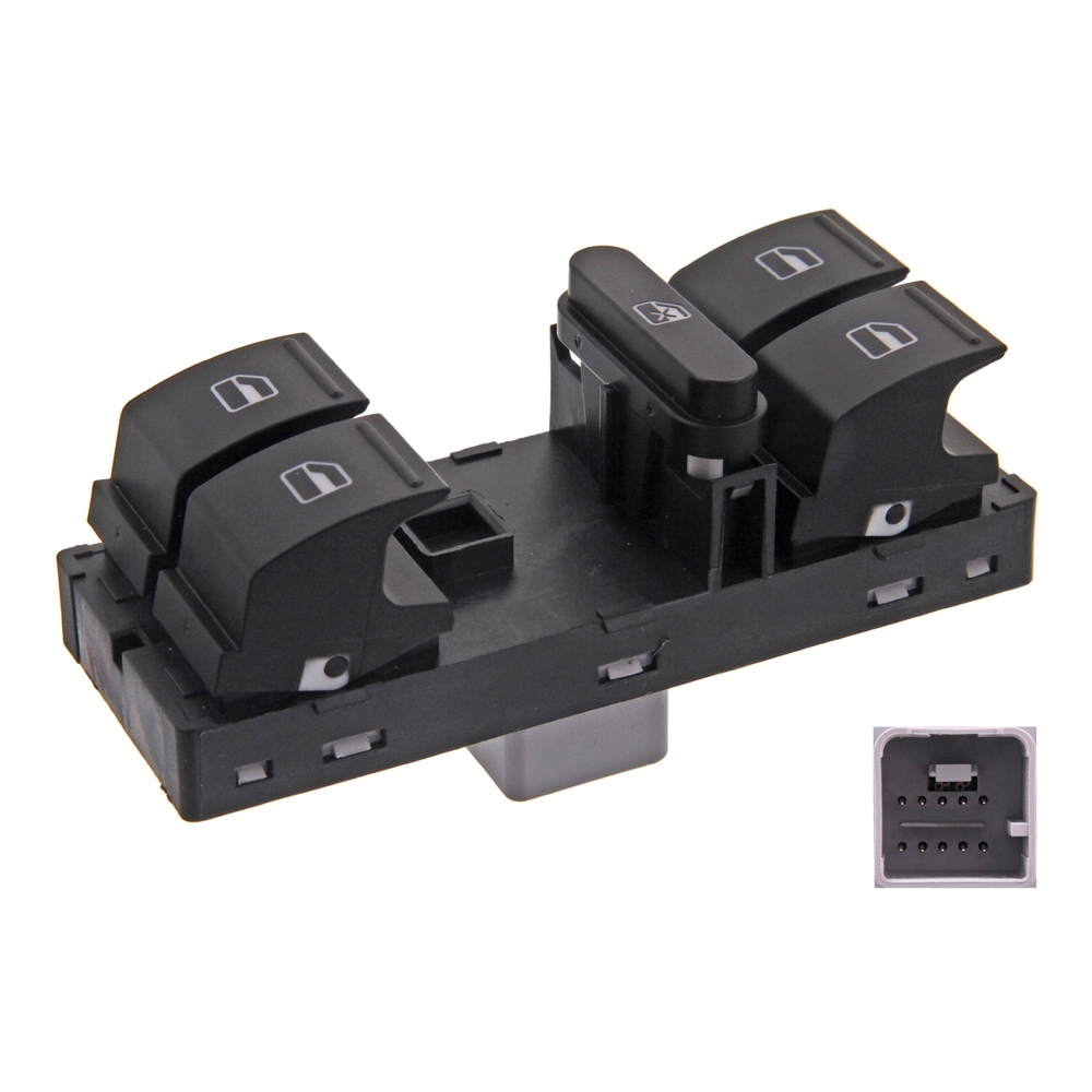 FEBI BILSTEIN Switch, window winder febi Plus Driver side 37489  VW,SEAT,Golf V Schrägheck (1K1),TOURAN (1T1, 1T2),GOLF VI (5K1)