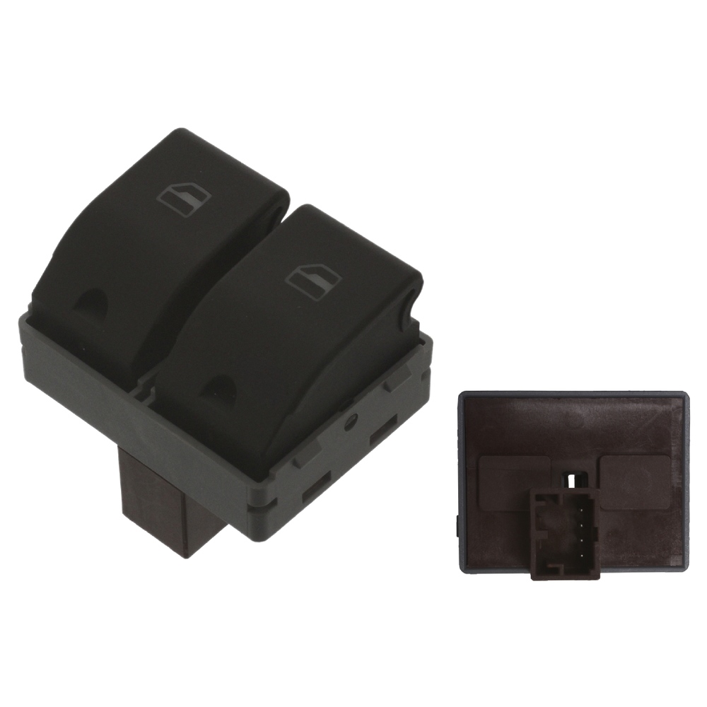 FEBI BILSTEIN Switch, window winder febi Plus 44537  VW,SEAT,POLO (9N_),Fox Schrägheck (5Z1, 5Z3, 5Z4),Polo Limousine (9A4, 9A2, 9N2, 9A6)
