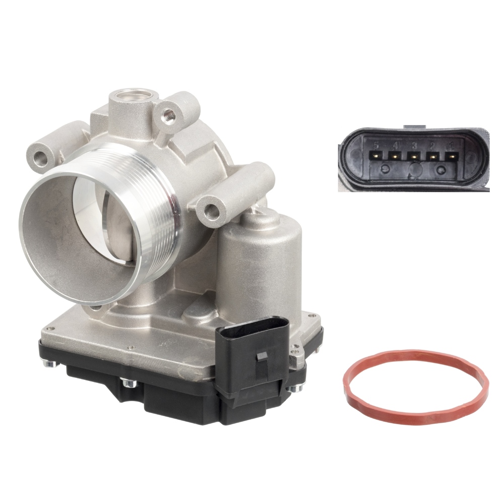 FEBI BILSTEIN Throttle with seal 46130 Throttle Body,Throttle body VW,AUDI,SKODA,GOLF VI (5K1),Passat Variant (3C5),GOLF PLUS (5M1, 521),TIGUAN (5N_)