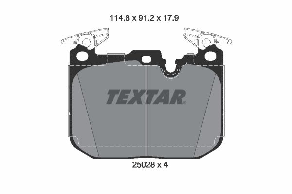 TEXTAR Brake pad set BMW 2502805 2284765,2284969,2464196 2468432,34112284765,34112284969,34112464196,34112468432,34116857968,34116859282,34116865460