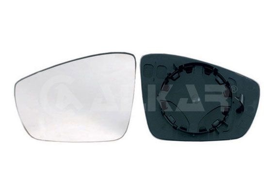 ALKAR Wing Mirror Glass Right 6402123 Side Mirror Glass,Mirror Glass VW,SKODA,SEAT,Polo Schrägheck (6R1, 6C1),up! Schrägheck (121, 122, BL1, BL2)