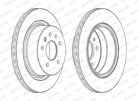 Brake Disc Premier DDF1366C Ferodo