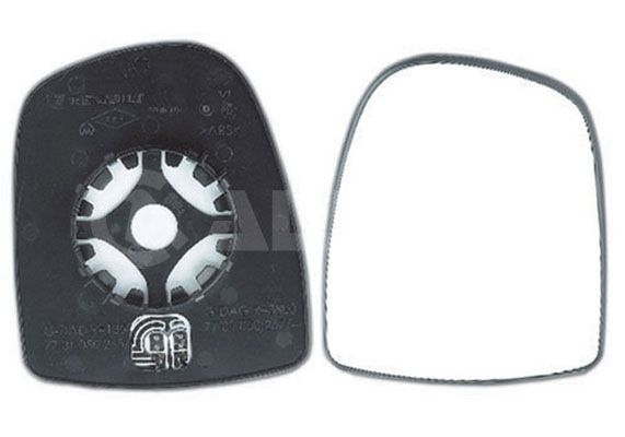ALKAR Wing Mirror Glass Right 6432750 Side Mirror Glass,Mirror Glass OPEL,RENAULT,NISSAN,Vivaro A Kastenwagen (X83),Vivaro A Combi (X83)