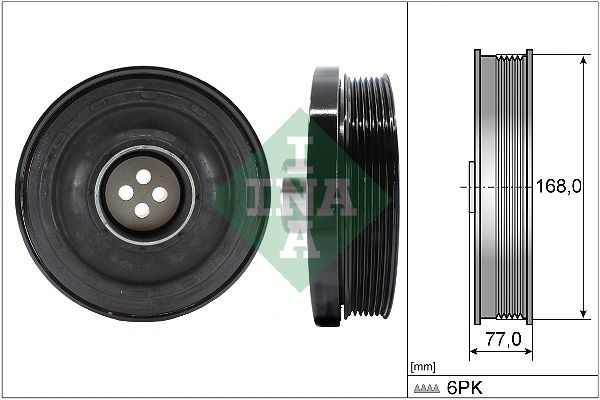 INA Crankshaft Pulley BMW 544 0130 10 11237797995,11237799153,11237823191 Belt Pulley, crankshaft 7797995,7799153,7823191,11237797995,11237799153