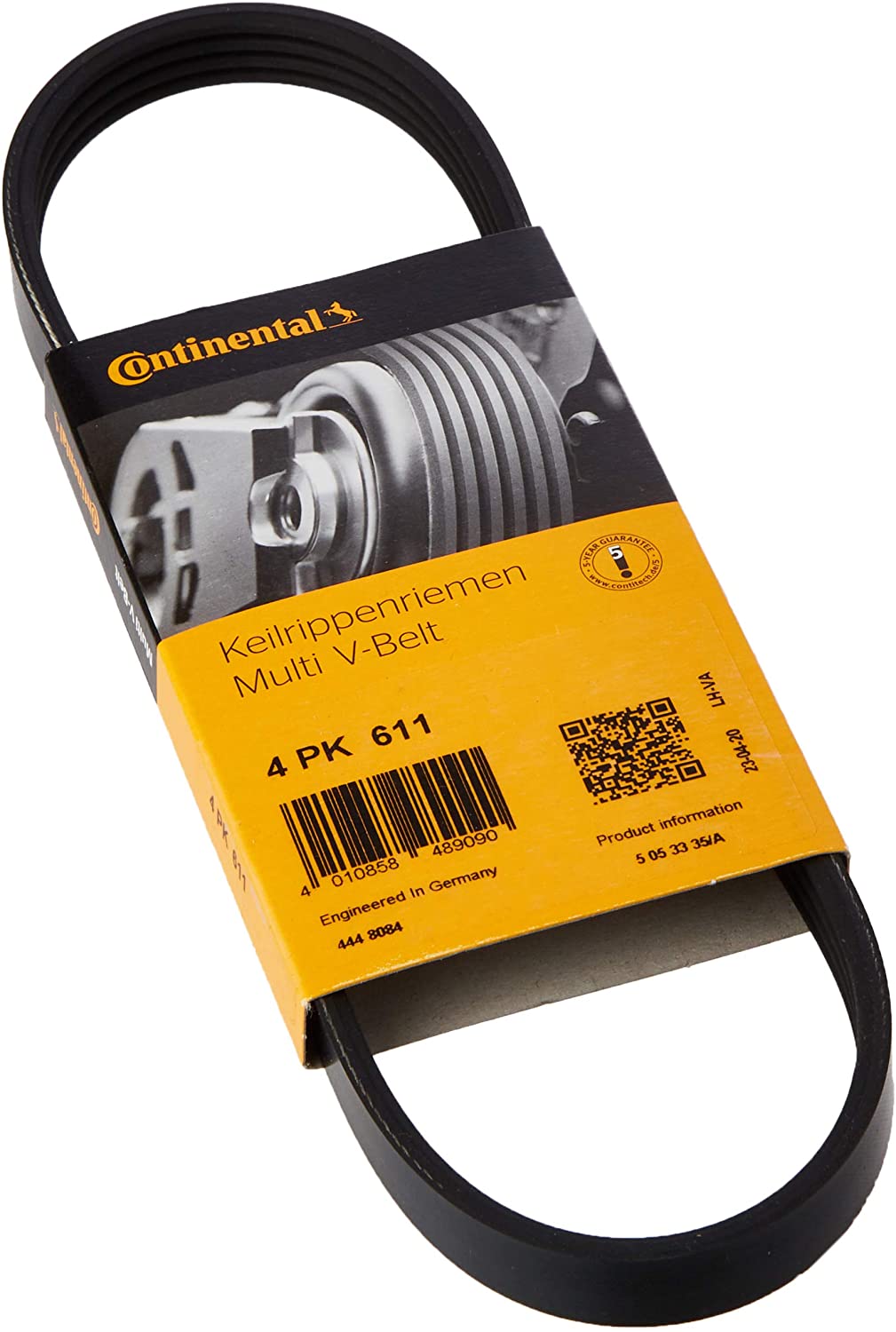 CONTITECH V-ribbed belt HYUNDAI 4PK611 11281341779,12311341779,12311342087 1341779,4PK609,4PK610,4PK611,4PK611SR,4PK612,4PK613,5723122000,5723122000