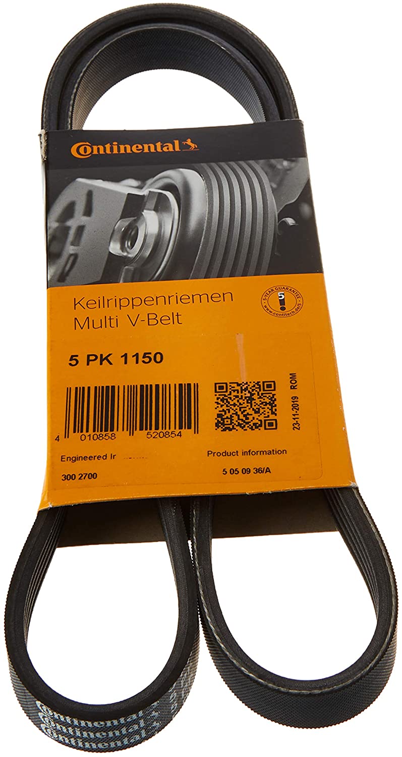 CONTITECH V-ribbed belt 5PK1150 Serpentine belt,Auxiliary belt OPEL,FIAT,PEUGEOT,COMBO Kasten/Kombi (X12),Combo Combi / Tour (X12),GRANDE PUNTO (199)