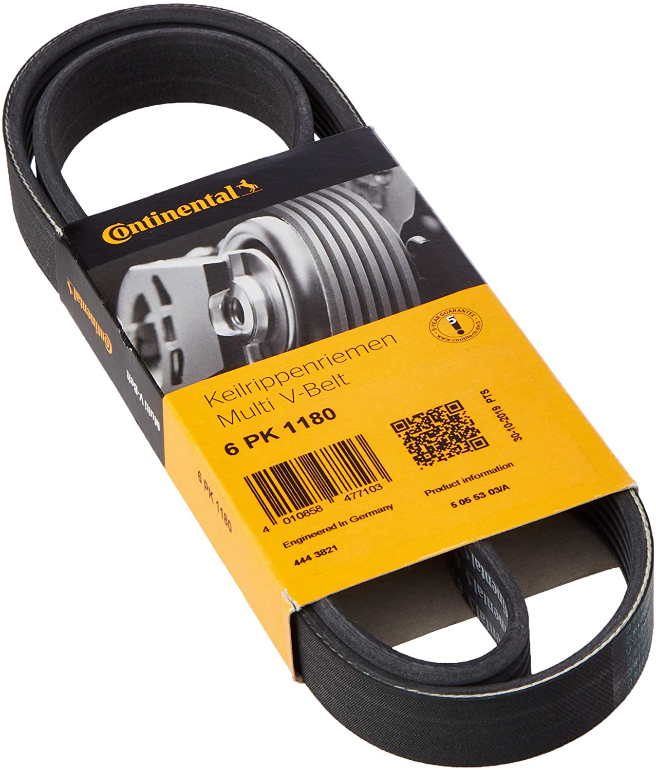 Cinghia Trapezoidale Bosch 10X1025 - Per Trasmissioni Compatte, Resistente A Olio E Calore