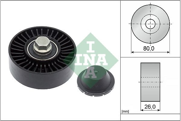 INA Idler Pulley 532 0512 10 Guide Pulley,Deflection Pulley BMW,3 Touring (E91),3 Limousine (E90),5 Limousine (E60),1 Schrägheck (E87),5 Touring (E61)