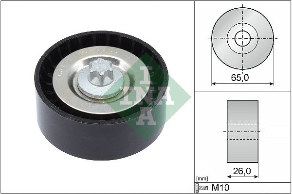 INA Idler Pulley 532 0570 10 Guide Pulley,Deflection Pulley MERCEDES-BENZ,JEEP,DODGE,C-Klasse Limousine (W204),C-Klasse T-modell (S204)