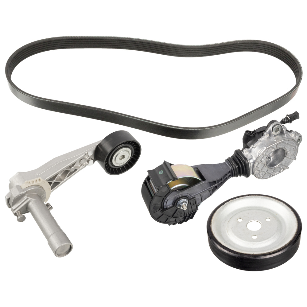 FEBI BILSTEIN V-ribbed belt set with belt pulley 107428 Serpentine belt kit,Auxiliary belt kit MINI,Schrägheck (R56),Clubman (R55),Countryman (R60)