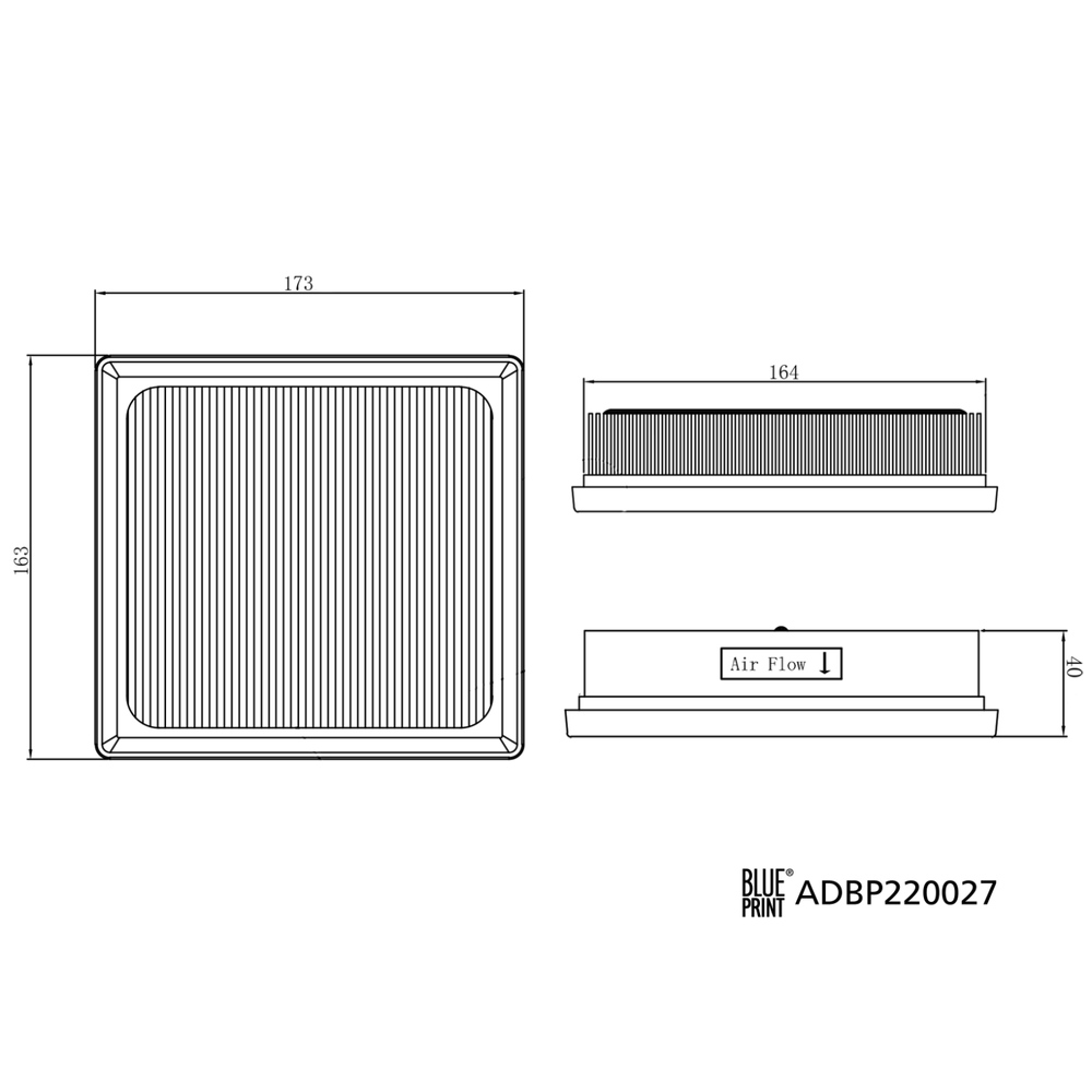 BLUE PRINT Air filter TOYOTA,MAZDA,LEXUS ADBP220027 1780124040,17801K0030,1M00133A0 Engine air filter,Engine filter 1780124040,17801K0030