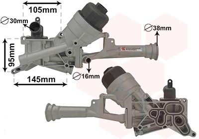 Oil Cooler, engine oil 17013101 International Radiators