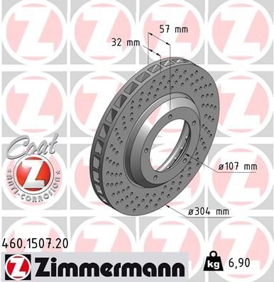 Brake Disc COAT Z .1507.20 Zimmermann