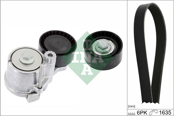 INA V-ribbed belt set OPEL,VAUXHALL 529 0311 10 1340050,55570067,55571050 Serpentine belt kit,Auxiliary belt kit,Poly V-belt kit,V-ribbed belt kit