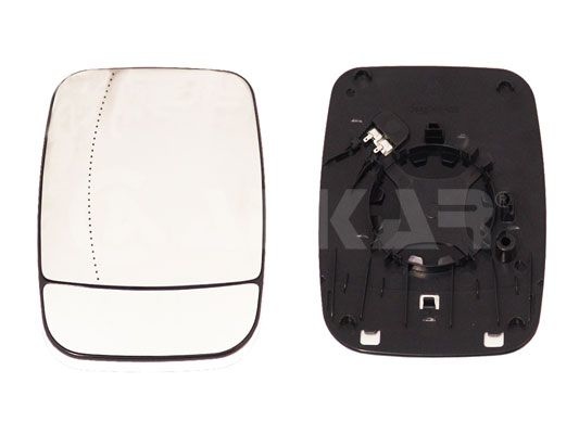 ALKAR Wing Mirror Glass Left 6451645 Side Mirror Glass,Mirror Glass OPEL,RENAULT,FIAT,Vivaro B Combi (X82),Vivaro B Kastenwagen (X82)