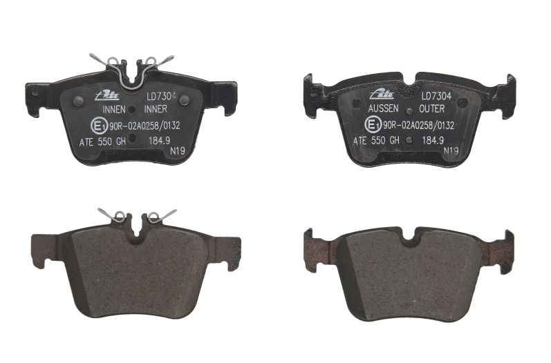 ATE Brake pad set MERCEDES-BENZ 13.0470-7304.2 0004203602,0004208200,0004209403 0084201320,0084201420,A0004203602,A0004208200,A0004209403,A0084201320