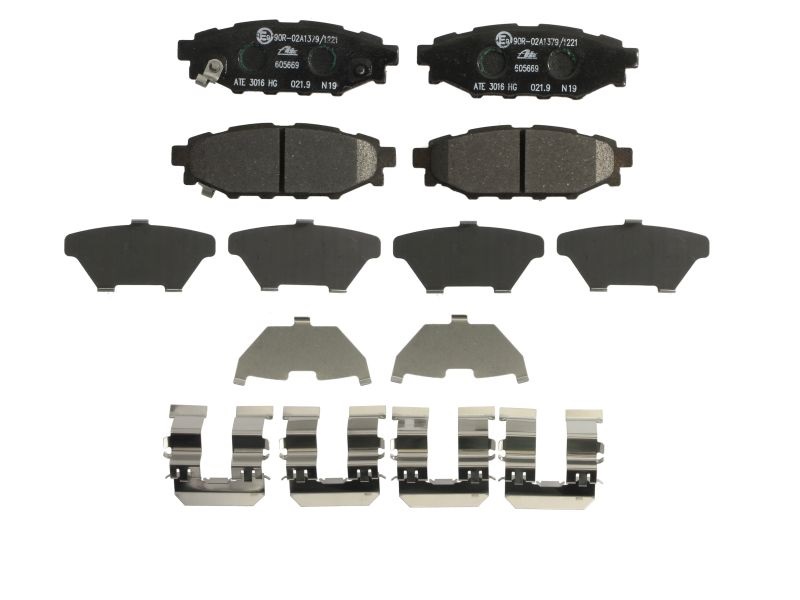 ATE Brake pad set with acoustic wear warning 13.0460-5669.2 Brake pads,Brake pad set, disc brake SUBARU,FORESTER (SH),FORESTER (SJ)