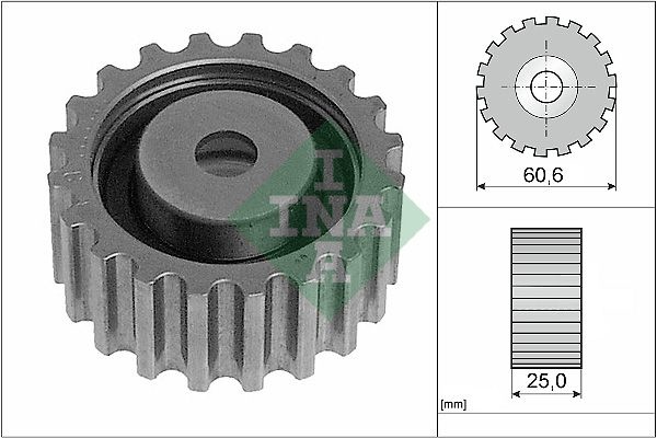Ina Styrrulle Kuggrem 532021810 Renault 532021810 Storlek 2