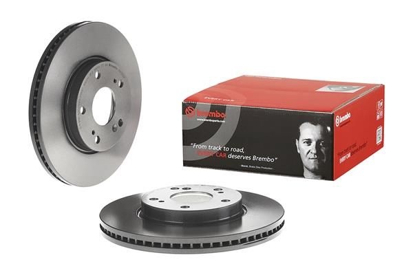 BREMBO Brake disc PRIME LINE - UV Coated internally vented 09.C312.21 Brake rotor,Brake discs HONDA,CIVIC X Schrägheck (FC_, FK)