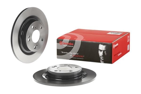 BREMBO Brake disc PRIME LINE - UV Coated solid 08.D713.11 Brake rotor,Brake discs HONDA,CIVIC X Schrägheck (FC_, FK),Civic XI Schrägheck (FL)