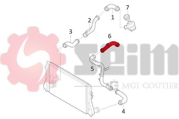 Seat Charger Air Hose