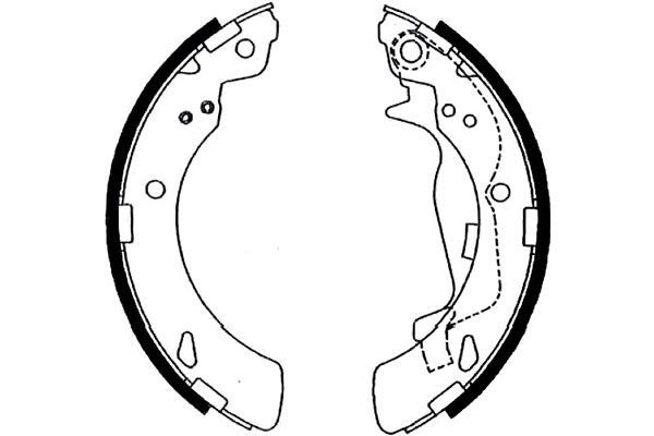 Brake Shoe Set KBS-2910 Kavo Parts