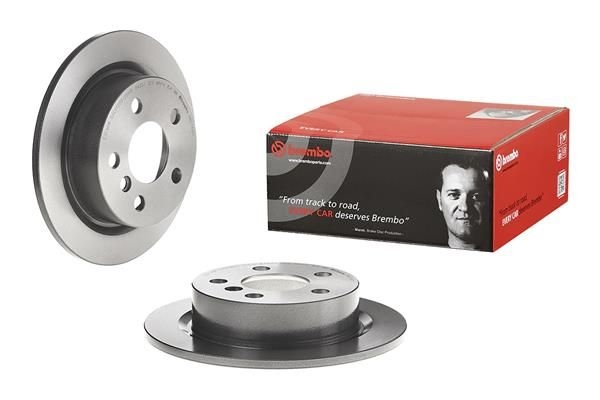 BREMBO Brake disc PRIME LINE - UV Coated solid 08.C745.11 Brake rotor,Brake discs MINI,Schrägheck (F56),Schrägheck (F55),Cabrio (F57)