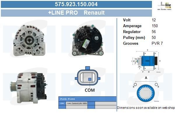 Alternator 575.923.150.004 PlusLine