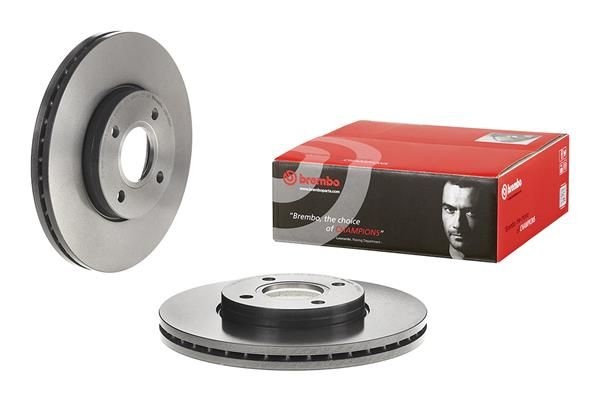 BREMBO Brake disc PRIME LINE - UV Coated internally vented 09.B588.21 Brake rotor,Brake discs FORD,Fiesta Mk5 Schrägheck (JH1, JD1, JH3, JD3)