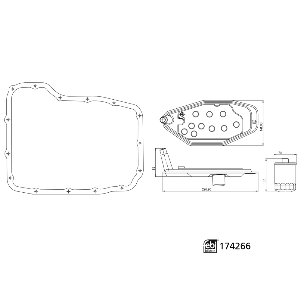FEBI BILSTEIN Kit de filtre hydraulique, boîte automatique pour BMW