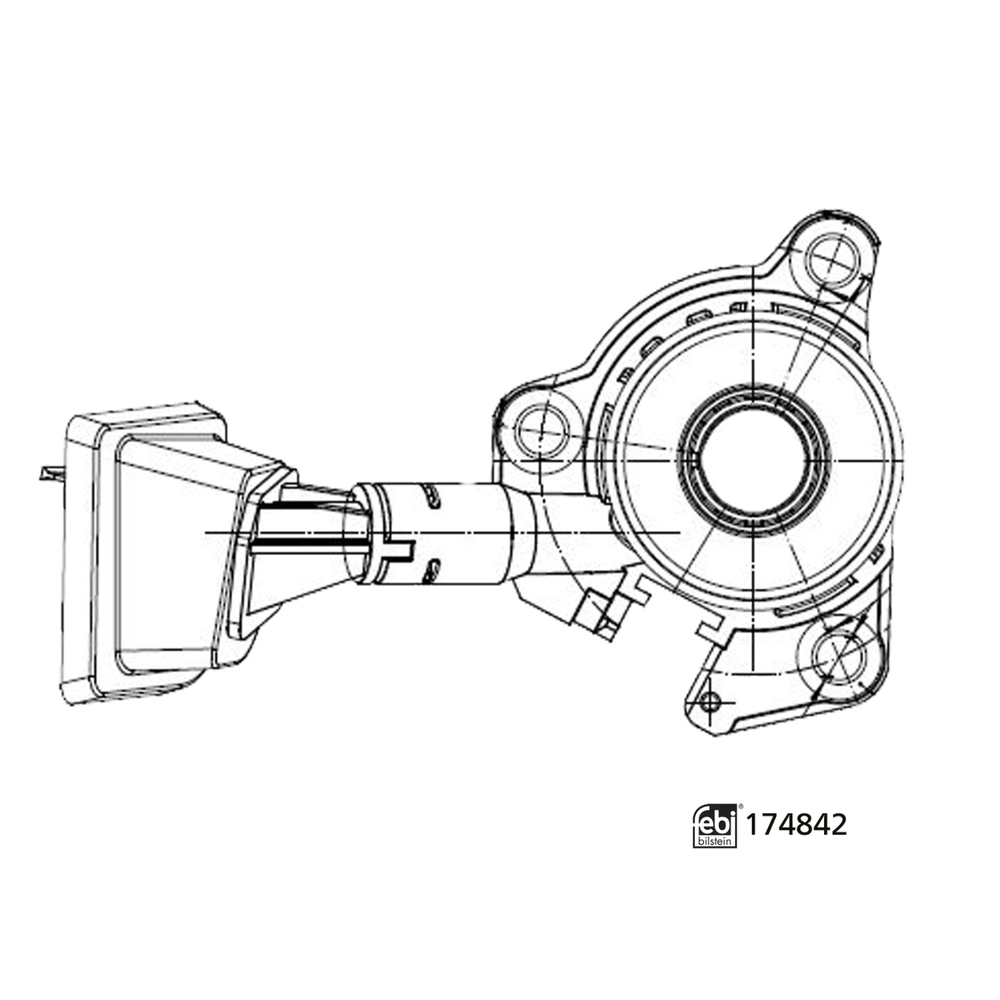 Central Slave Cylinder, Clutch 174842 FEBI