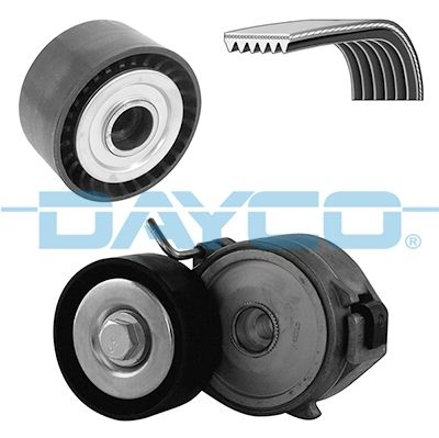 DAYCO V-ribbed belt set KPV242 Serpentine belt kit,Auxiliary belt kit FIAT,PEUGEOT,CITROËN,Scudo (270_, 272_),Scudo Kastenwagen (270_, 272_)
