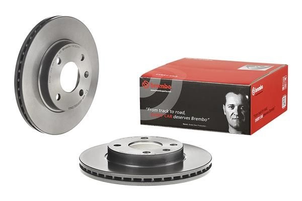 BREMBO Brake disc PRIME LINE - UV Coated internally vented 09.C824.11 Brake rotor,Brake discs OPEL,VAUXHALL,Karl (C16),Viva (C16)
