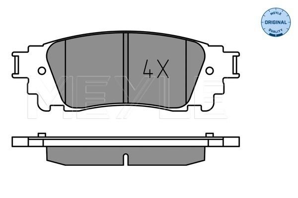 Brake Pad Set, Disc Brake MEYLE-ORIGINAL: True To OE