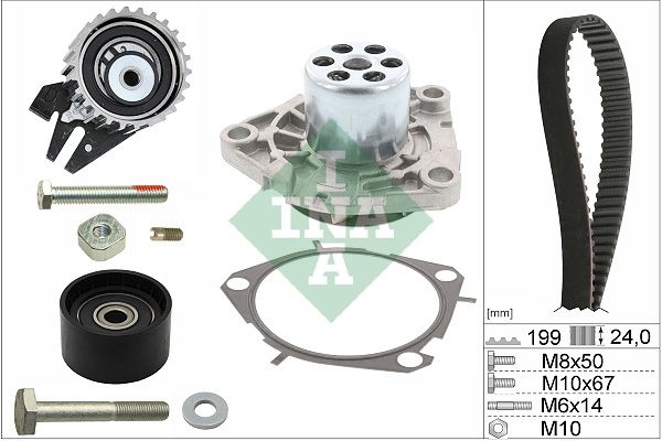 INA Water Pump + Timing Belt Kit OPEL,FIAT,SUZUKI 530 0562 30 46804051,55183528,55192323  55200441,55209993,55212159,55268918,55268919,55269148,636317