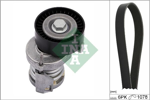 INA V-ribbed belt set VW,AUDI,SKODA 529 0103 10 030145299C,030145299F,030145933K 032145933J,036145933AJ,036145933AK,036145933AT,036145933J,03L903137D