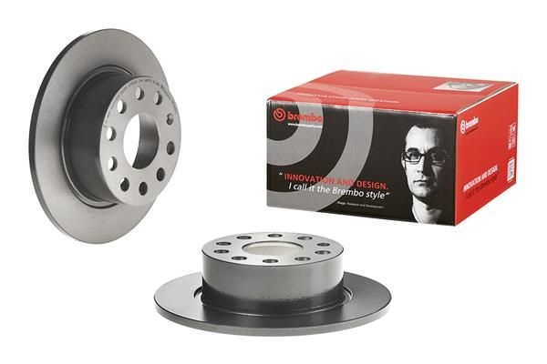 BREMBO Brake disc PRIME LINE - UV Coated solid 08.D616.11 Brake rotor,Brake discs SKODA,Octavia III Combi (5E5),Octavia III Schrägheck (5E3, NL3, NR3)