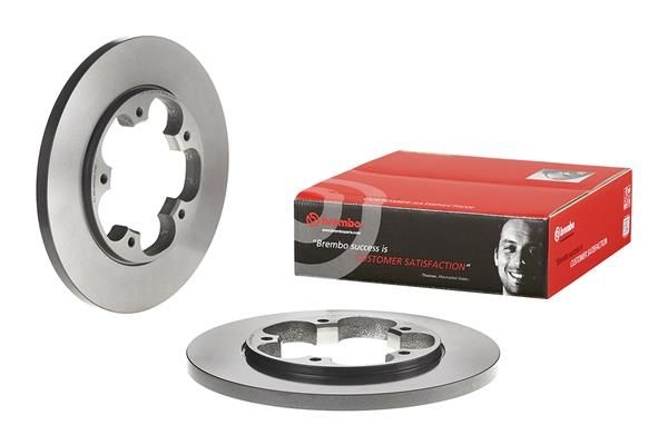 BREMBO Brake disc PRIME LINE - UV Coated solid 08.C539.11 Brake rotor,Brake discs FORD,Transit Mk7 Kastenwagen (V363, FCD, FDD)