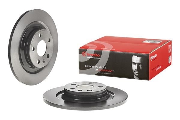 BREMBO Brake disc PRIME LINE - UV Coated solid 08.D249.11 Brake rotor,Brake discs VOLVO,XC60 II (246),V90 II Kombi (235, 236),V60 II (225, 227)